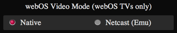 webOS mode